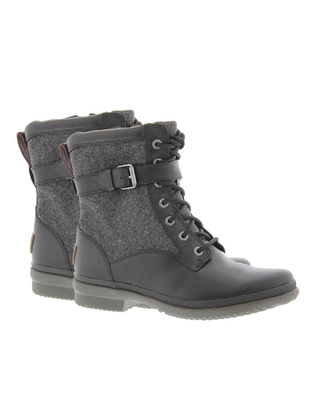 UGG Kesey Waterproof Leather Boots Size 10 Wool Lined Lace Up
